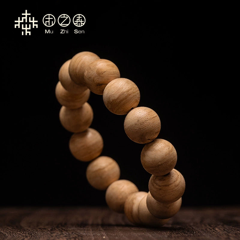 Hainan Agarwood Buddhist Beads Bracelet 14MM 15 Natural Bracelet