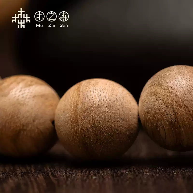 Hainan Agarwood Buddhist Beads Bracelet 14MM 15 Natural Bracelet