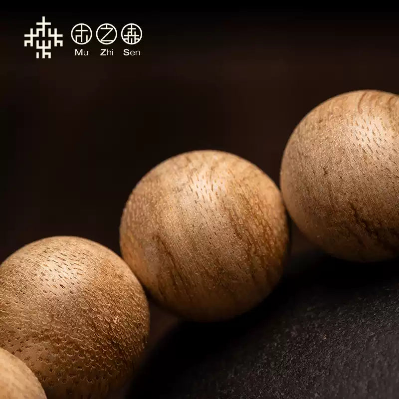 Hainan Agarwood Buddhist Beads Bracelet 14MM 15 Natural Bracelet