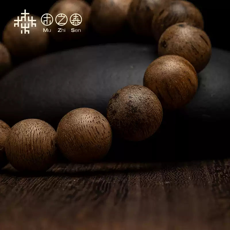 Cambodian Bodhisattva chess sandalwood bracelet