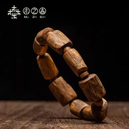 Yunnan soft fat chess natural barrel bead bracelet