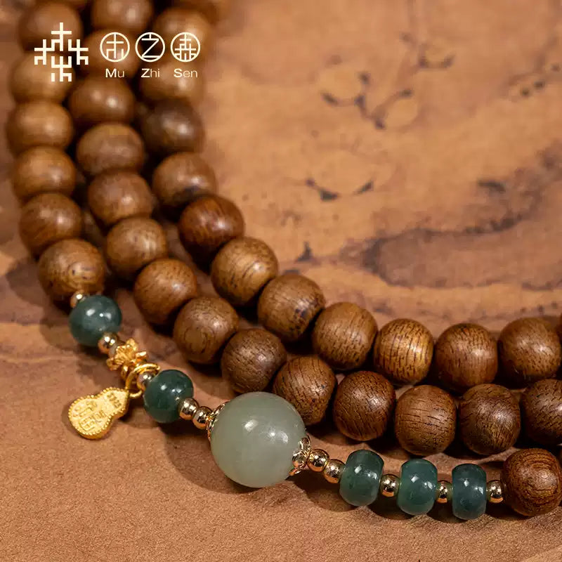 Dalagan Agarwood Buddhist Bead Bracelet